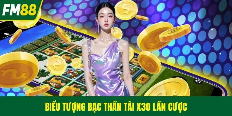 Biểu tượng bạc thần tài x30 lần cược